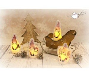 ITH - LED Teelichthüllen Winterzauber Wichtel